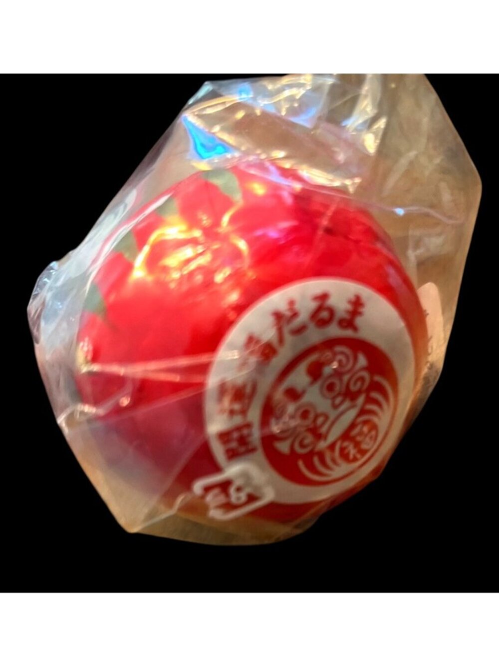 Japanese Red Daruma Doll Perseverance Good Luck Charm Paper Mache - Picture 5 of 5